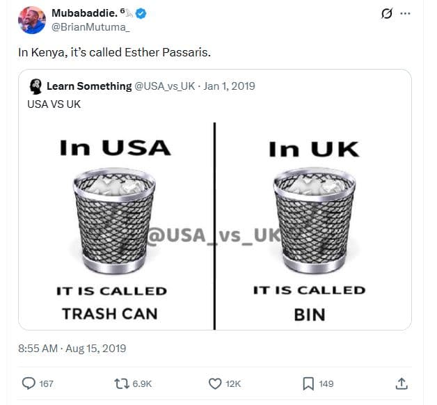 Mubabaddie brianmutuma kenya its called esther passaris learn something usa_vs_u