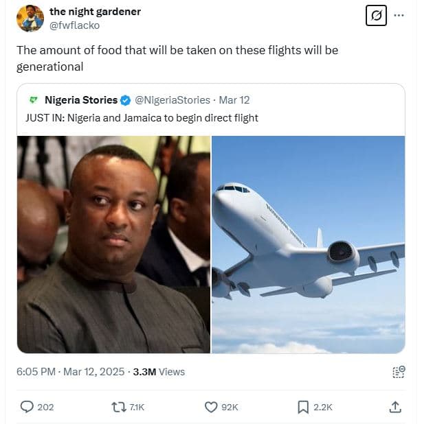 The night gardener fwflacko the amount of food that will be taken on these fligh