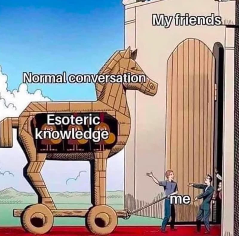 My ftiends nomalconversation esoteric knowledgë me