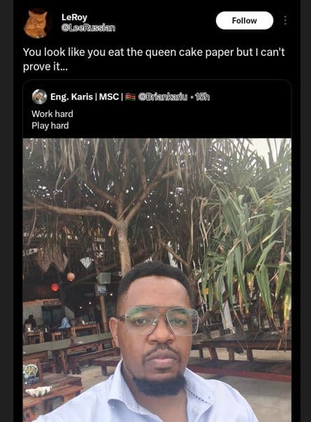 Leroy yearussian follow you look like you eat the queen cake paper but can't pro