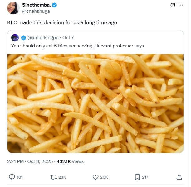 Sinethemba cnehshuga kfc made this decision for us a long time ago juniorkingpp