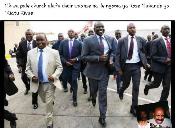 Mkiwa pale church alafu choir wacnze ng ile ngoma ya rose muhando ya 'kictu kivu