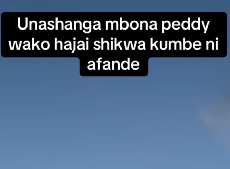 Unashanga mbona peddy wako hajai shikwa kumbe ni afande