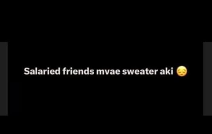 Salaried friends mvae sweater aki