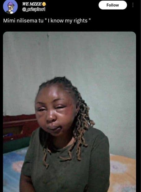 Wemzee afspino follow mimi nilisema tu know my rights