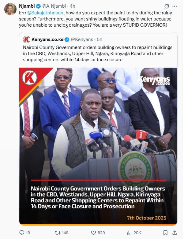 Njambi a_njambi 4h errr sakajajohnson how do you expect the paint to dry during