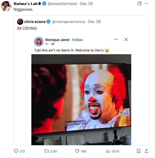 Bulma's lab 8 niggawise kawaiisennpai dec 28 chris evans im crying notcapnameric