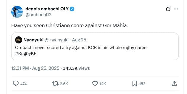 Dennis ombachi oly ombachi13 have you seen christiano score against gor mahia. n