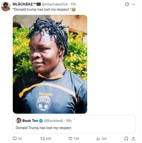 Mlqchnketm mlachaks254 . 15h donald trump has lost my respect book ten bookten8