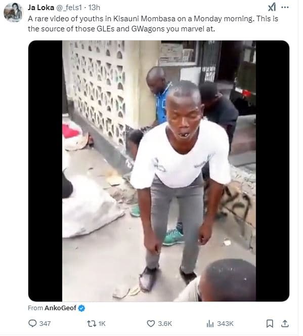 Ja loka _felsı 13h a rare video of youths in kisauni mombasa on a monday morning