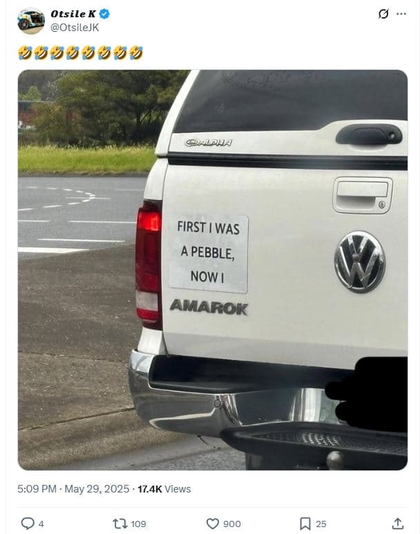 Otsile k otsilejk jjujvvp salel first was pebble, now amarok 5.09 pm may 29, 17.