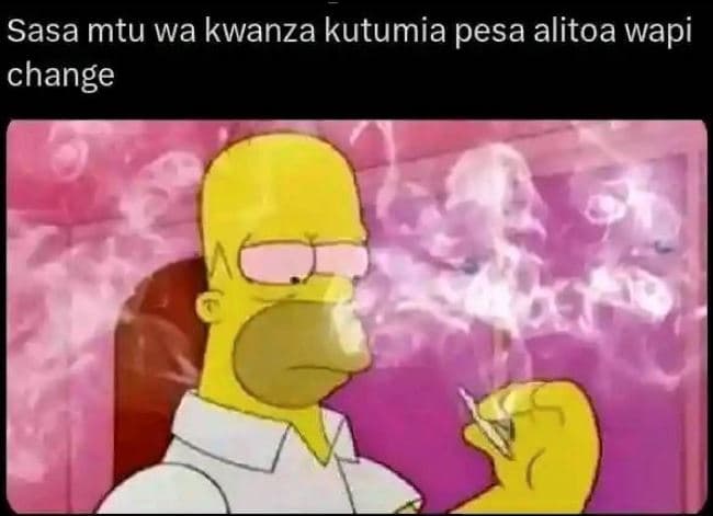 Sasa mtu wa kwanza kutumia pesa alitoa wapi change