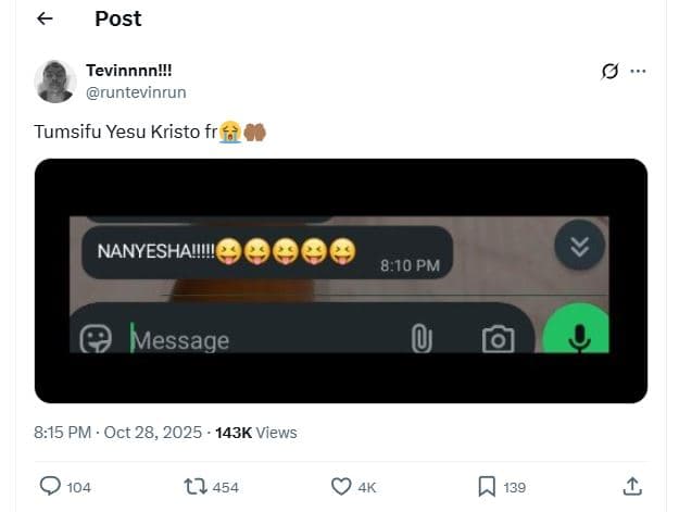 Post tevinnnnw runtevinrun tumsifu yesu kristo fr nanyeshavw!g 8.10 pm message 8