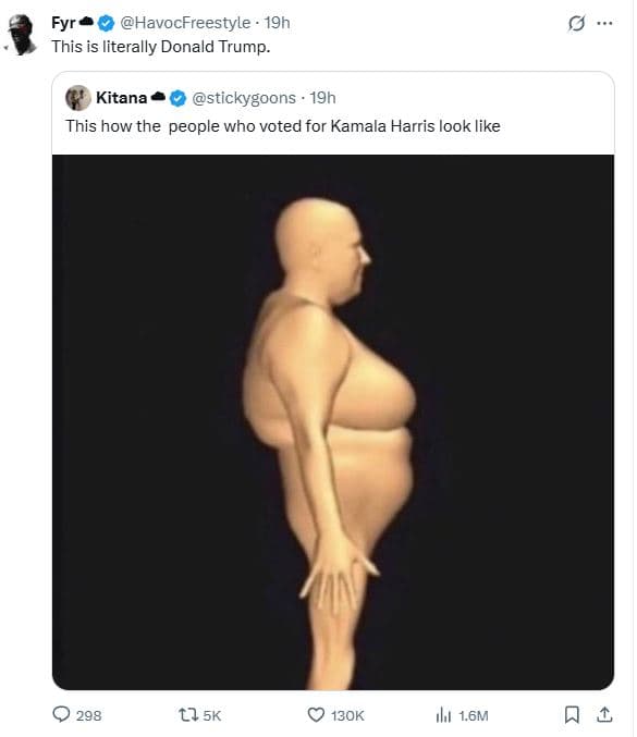 Fyr havocfreestyle 19h this is literally donald trump kitana stickygoons 19h thi