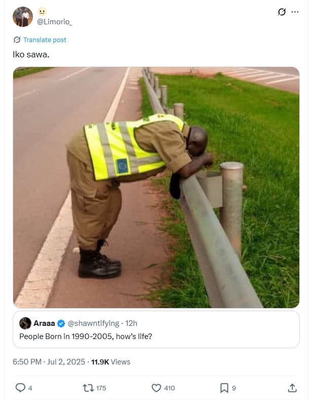 Limorio_ translate post iko sawa. araaa shawntifying 12h people born in , how's