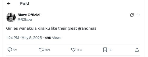 Post blaze officiel b3laze girlies wanakula kiraiku like their great grandmas 1.