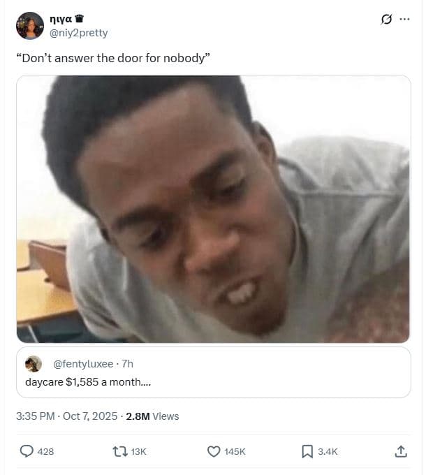 Nıya niy2pretty don'tanswer the door for nobody fentyluxee 7h daycare 1,585 mont