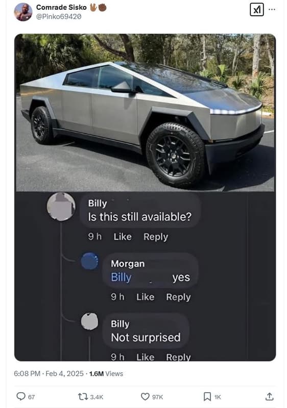 Comrade sisko pinko69420 billy is this still available? 9 h like reply morgan bi