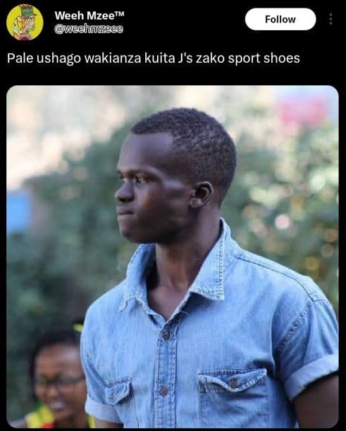 Weeh mzeetm weehuuzeee follow pale ushago wakianza kuita j's zako sport shoes