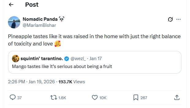 Post nomadic panda mariambishar pineapple tastes like it was raised in the home