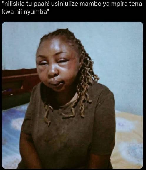 Niliskia tu paah! usiniulize mambo ya mpira tena kwa hii nyumba