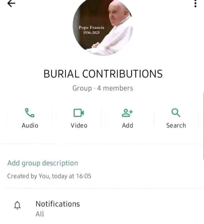 Pope francis burial contributions group 4 members 8 add audio video search add g