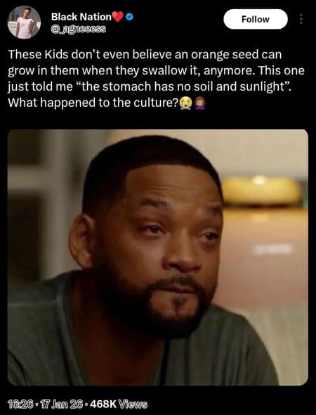 Black nation agneeess follow these kids don't even believe an orange seed can gr