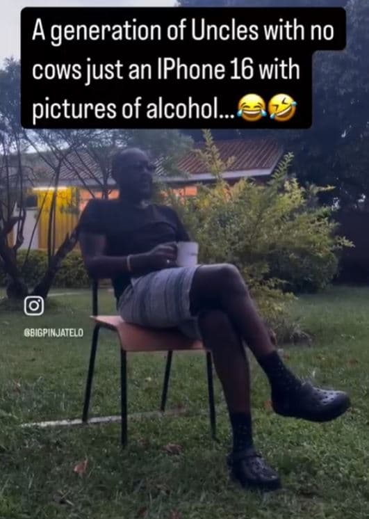 Ageneration of uncles with no cows just an iphone 16 with pictures of alcohol. g