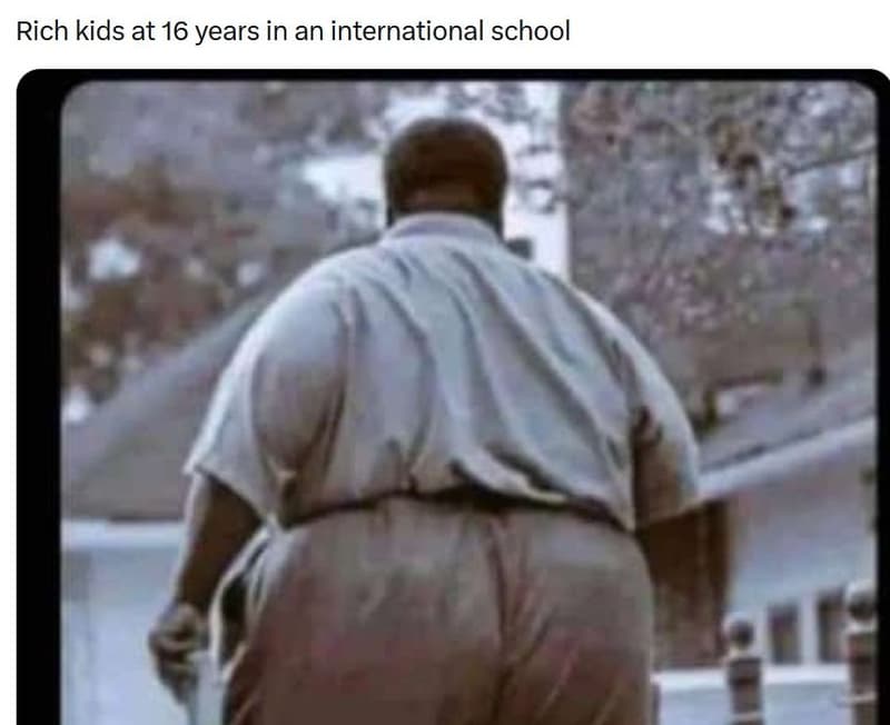 Rich kids at 16 years in an international school