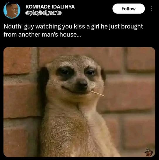 Komrade idalinya pplayboimando follow nduthi guy watching you kiss a girl he jus