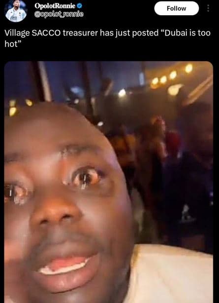 Opolotronnie opolot_fonnie follow village sacco treasurer has just posted dubai