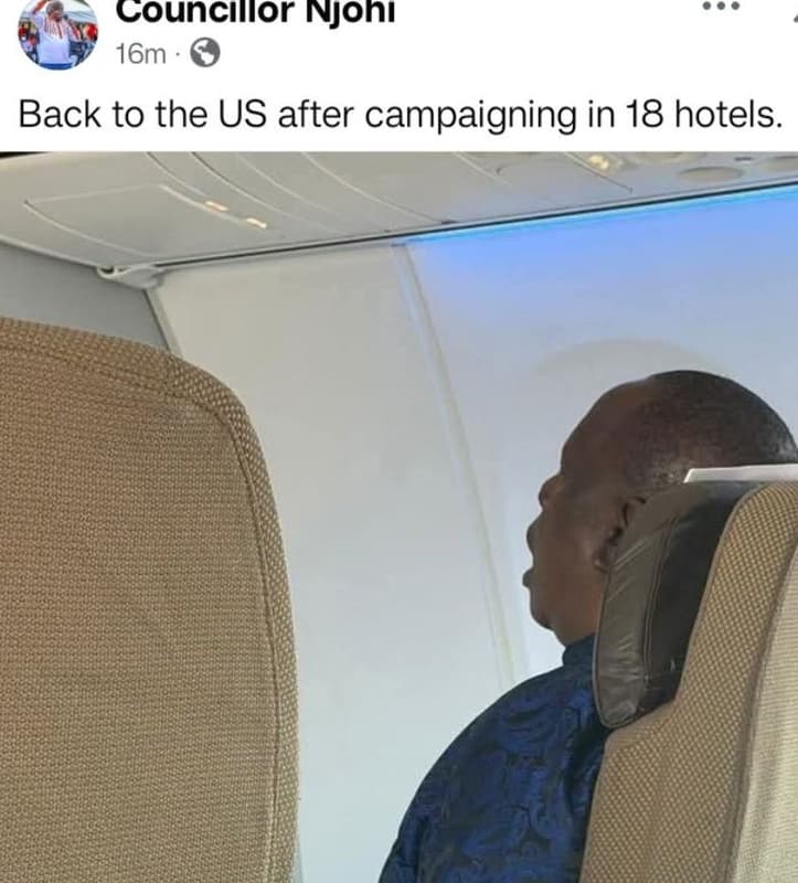 Councıllor nonı 16m back to the us after campaigning in 18 hotels.