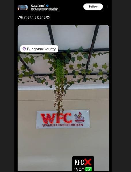 Kutalang' clarcsshndah follow what's this bana? bungoma county wec alla fried ch