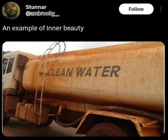 Stunnar ambrooky follow an example of inner beauty clean water