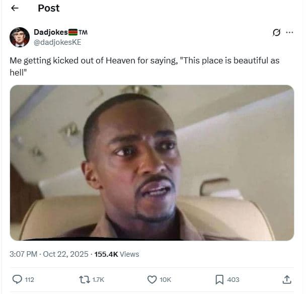 Post dadjokest tm dadjokeske me getting kicked out of heaven for saying this pla