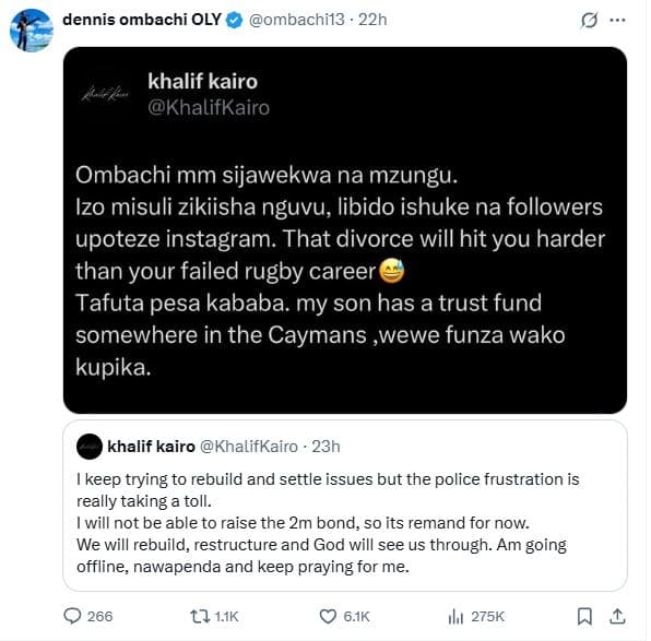 Dennis ombachi oly ombachi13 . 22h khalif kairo ae khalifkairo ombachi mm sijawe