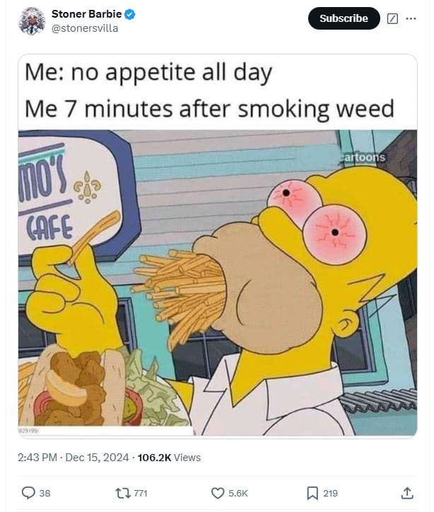 Stoner barbie stonersvilla subscribe me no appetite all day me 7 minutes after s