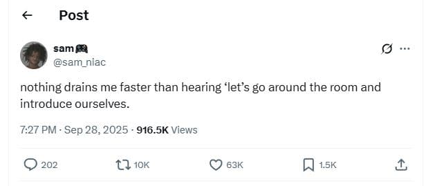 Post sam sam_niac nothing drains me faster than hearing 'let's g0 around the roo