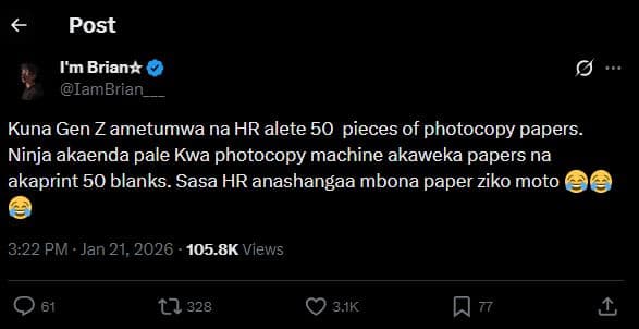 Post i'm brianx iambrian kuna gen z ametumwa na hr alete 50 pieces of photocopy