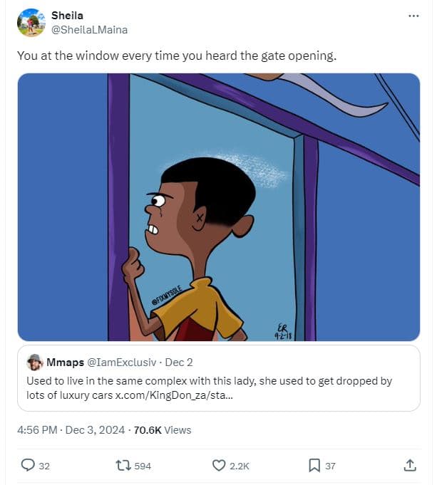 Sheila sheilalmaina you at the window every time you heal rd the gate opening. m