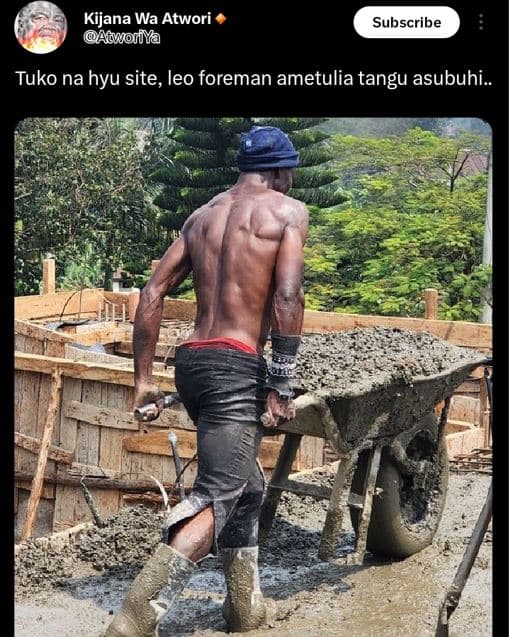 Kijana wa atwori aqoifya subscribe tuko na hyu site, leo foreman ametulia tangu