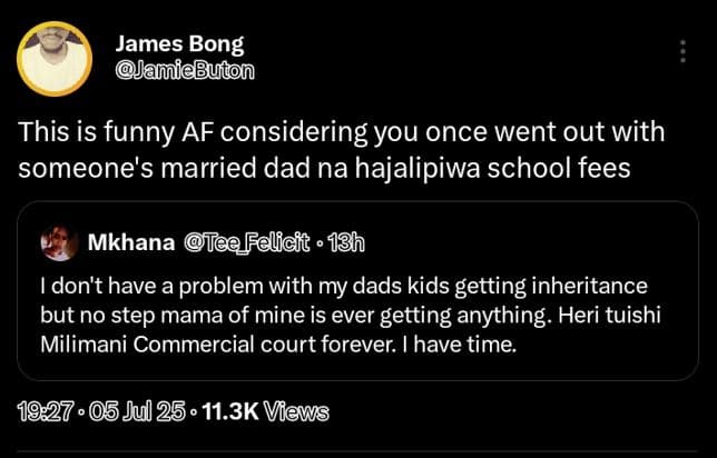 James bong jamiebuton this is funny af considering you once went out with someon