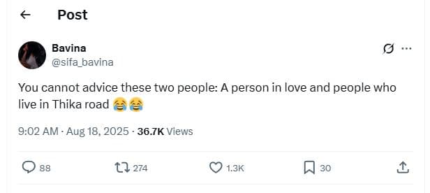 Post bavina sifa_bavina you cannot advice these two people a person in love and