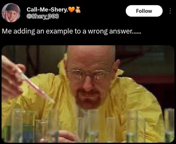 Callmeshery shery003 follow me adding an example to a wrong answer.
