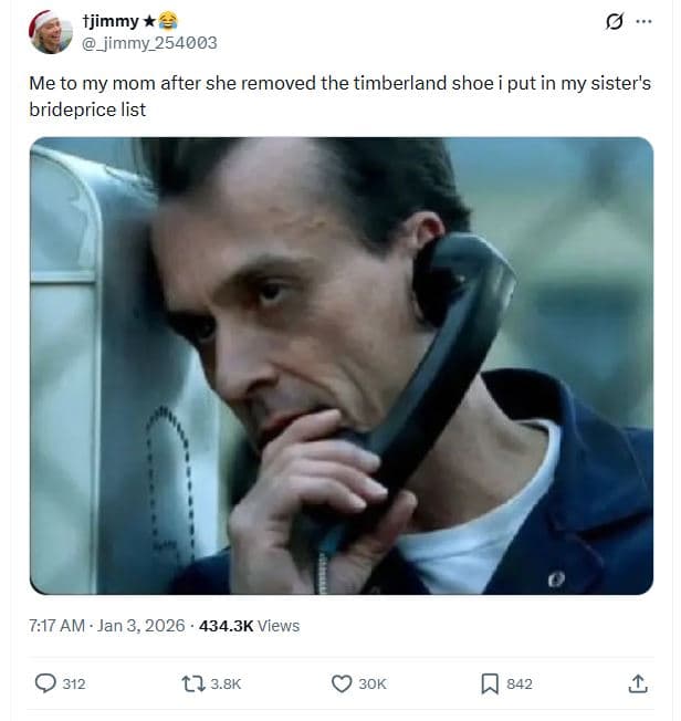 Tjimmy _jimmy_254003 me to my mom after she removed the timberland shoe put in m