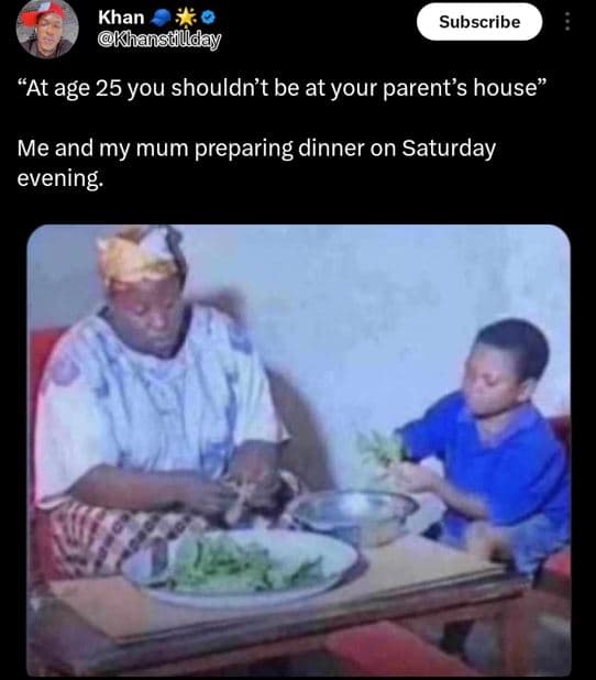 Khan khansullday subscribe at age 25 you shouldn't be at your parent's house me