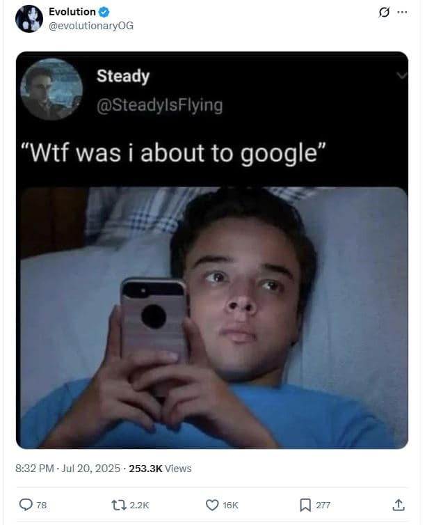 Evolution evolutionaryog steady steadylsflying wtf was i about to google 8.32 pm