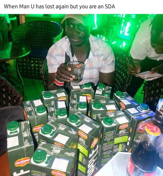 When man u has lost again but you are an sda