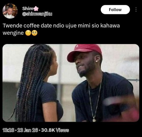 Shim shimwanjiky follow twende coffee date ndio ujue mimi sio kahawa wengine 23