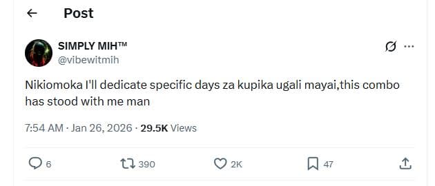 Post simply mihtm vibewitmih nikiomoka i'il dedicate specific days za kupika uga